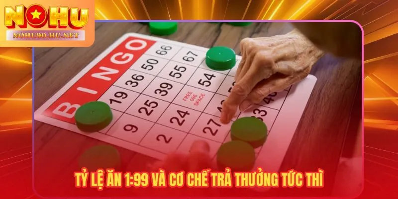 Tỷ lệ ăn 1:99 cố định - trả thưởng tự động sau vài giây